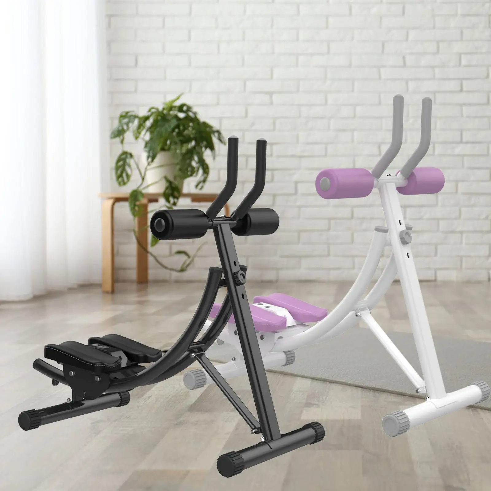 Portable ABS Trainer with LED Display Household Waist Fitness Equipment Abdominal Rolling Machine Core Abdominal Trainers