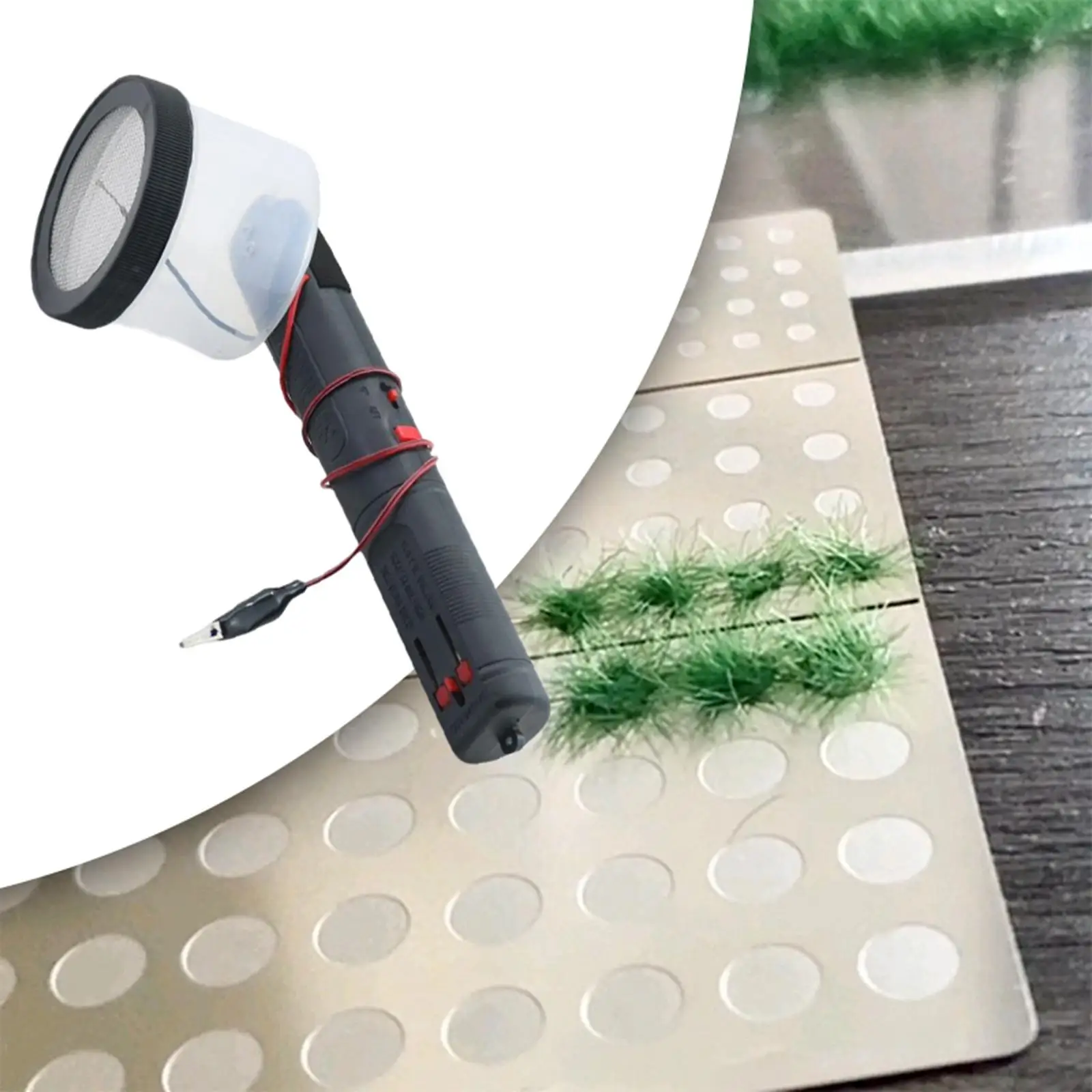 Mini Static Grass Applicator for Diorama Railway Scenery Terrain Landscaping