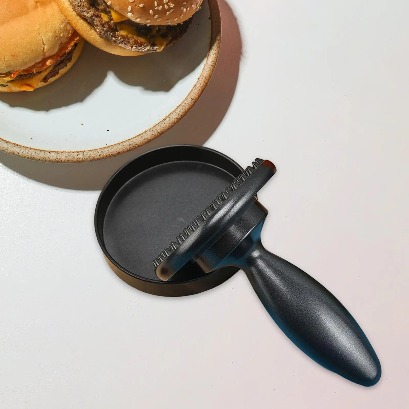 Manual Meat Looser Kitchen Gadget Aluminum DIY Hamburger Patty Maker for Restaurant Meat