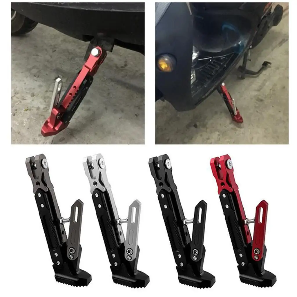 Motorcycle Alloy Adjustable Side Tripod Holder Kickstand Fall 20x5cm