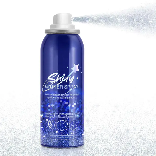 60ml utile Spray Glitter per il corpo divertente evidenziatore Spray  strumento per il trucco sicuro Spray Glitter per la pelle lucida -  AliExpress