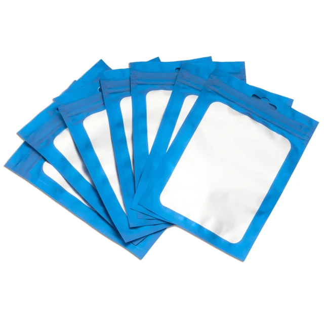 50 Pieces Cute Laser Self Sealing Little Small Plastic Bags for Jewelry  Display Bags Pouch and