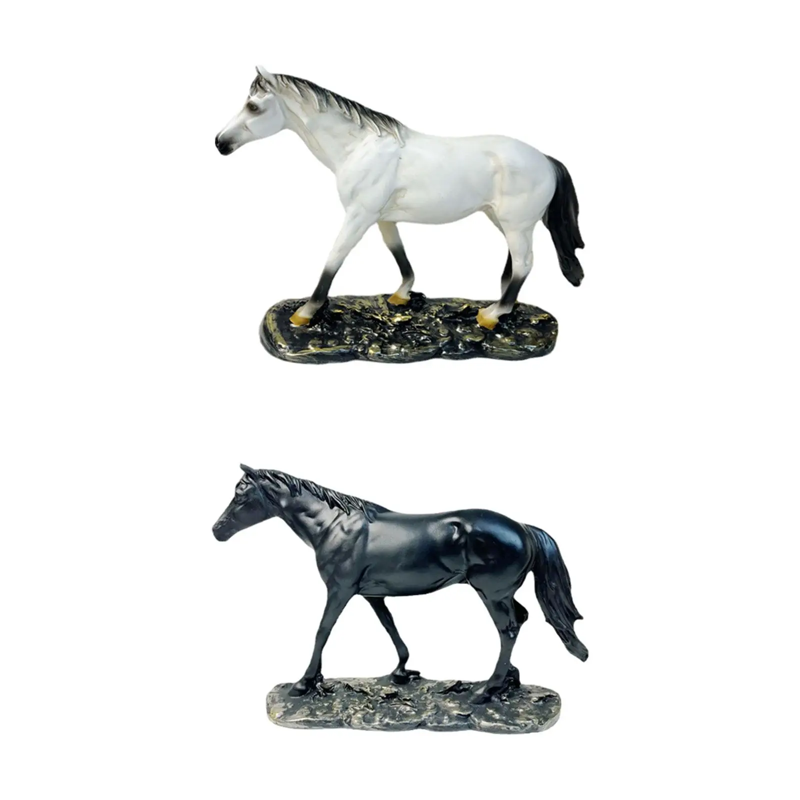 Horse Figurines Decor Home Decorations Tabletop Ornaments Horse Statue Decoration for Hotel Holiday Office Store Housewarming