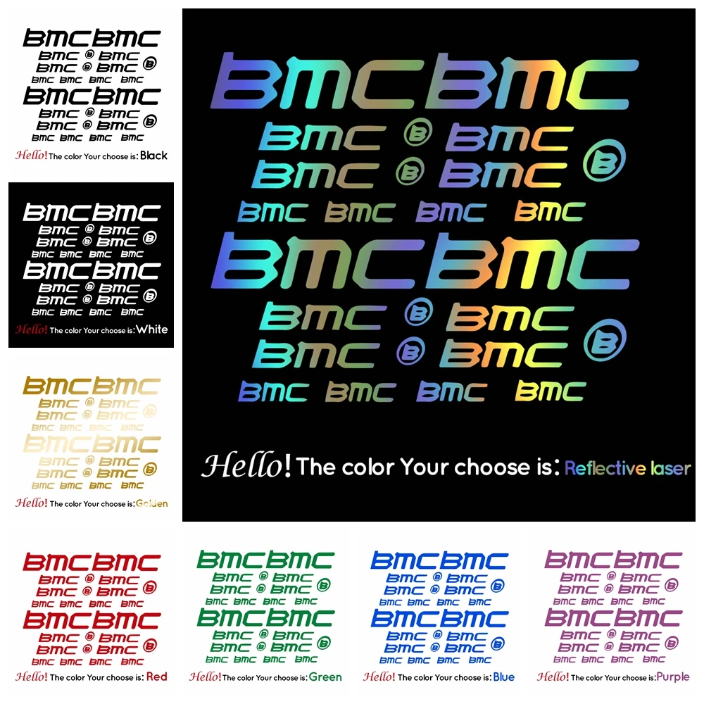 BMC ADESIVI BMC decals sticker bici set 8 adesivi 