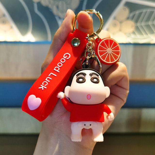 Wholesale 3D Crayon Shin-Chan Doll Cute Keychain Accessories PVC Key Ring  with Daisy Basketball Pendant Wristlet Custom Car Bag Charm Gift From  m.