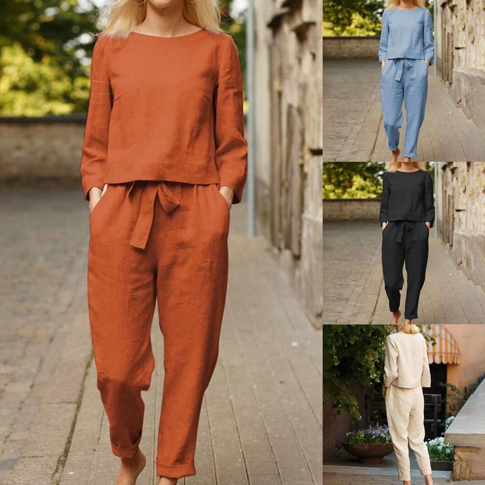 ensemble deux pièces vintage pour manches avec pantalon