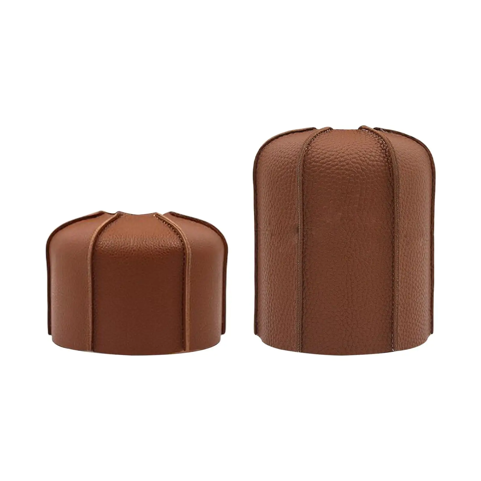 PU Leather Gas Canister Cover Gas Cylinder Tank Cover Protector for Hiking BBQ