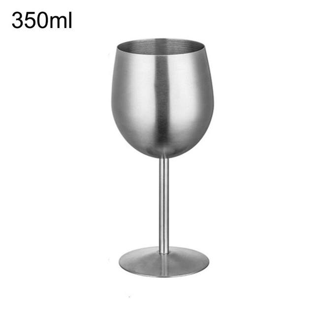 10oz 304 Stainless Steel Goblet Red Wine Cup With Lid Anti-broken Vacuum Insulated  Wine Glasses Stemware Drinkware Bar glass - AliExpress