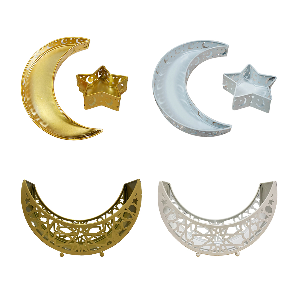 Eid Ramadan Moon Food Serving Tray Tableware Dessert Cake Dish