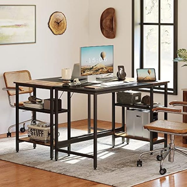 CubiCubi Computer Home Office Desk 55 Inch Small Desk Study Writing Table with Storage Shelves Modern Simple PC Desk AliExpress