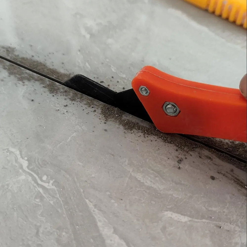 Professional Ceramic Tile Gap Repair Hook Knife for Cleaning Removal Grout Tungsten Steel Joint Notcher Hand Construction Tools