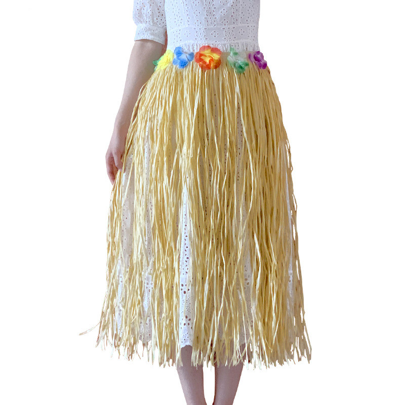 40CM/80cmKunststofffasern Damen Grasröcke Hula Rock Hawaiianische Kostüme Damen Dress Up Festliche & Partyzubehör – Detail 2