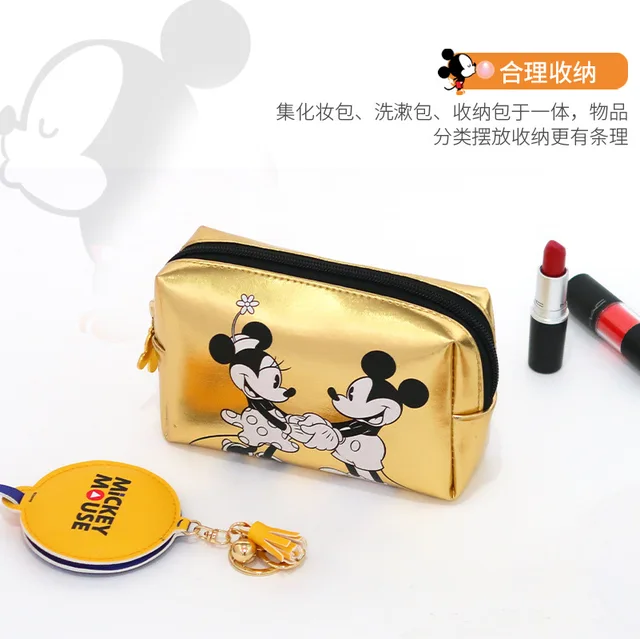 MICKEY MOUSE © DISNEY 100TH ANNIVERSARY RUBBERISED TOILETRY BAG