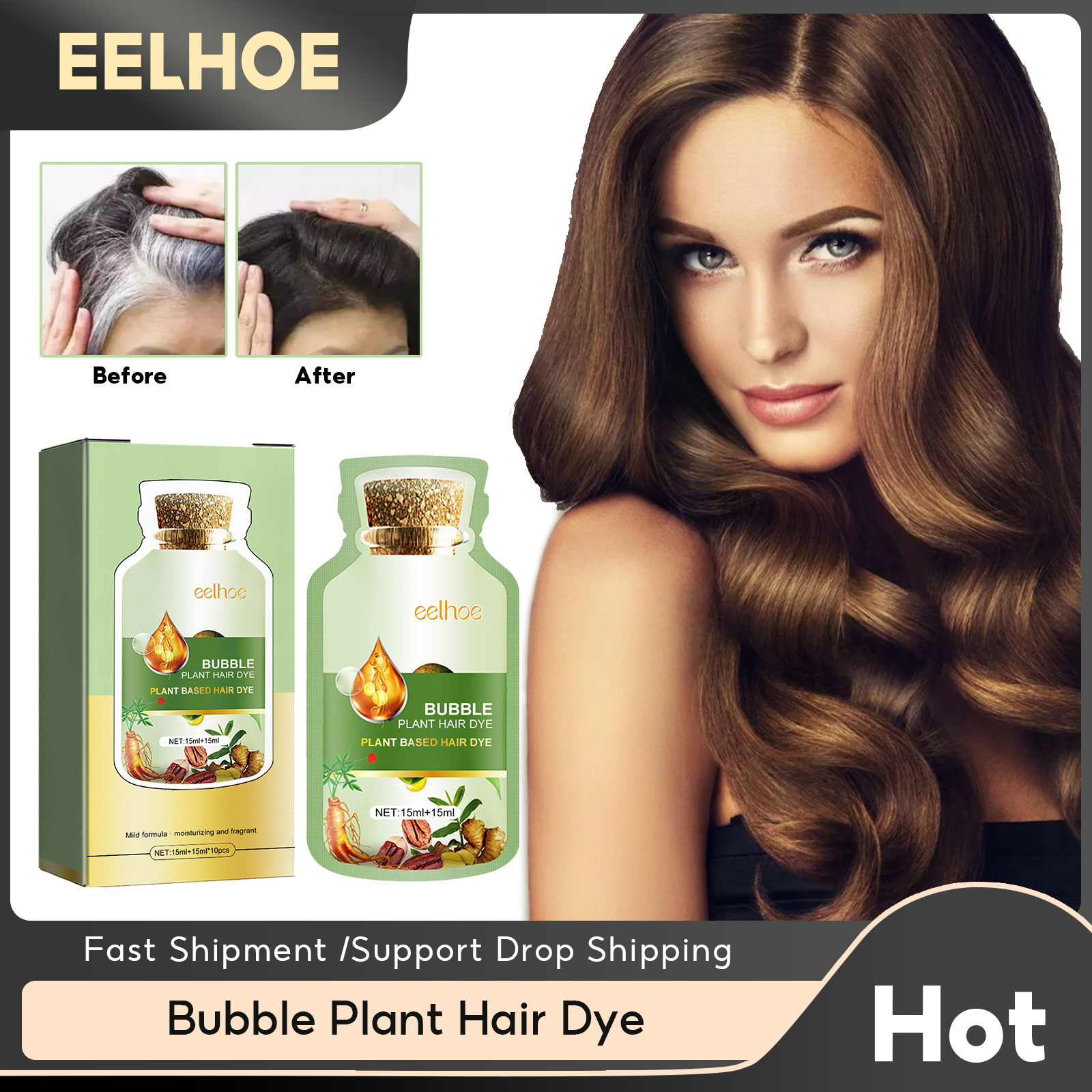 Best of Bubble Hair Dye Shampoo Long Lasting Permanent Fast Covering Gray White Natural Black Nourishing Hairs Colors Plants Dying Cream Reviews & Tips