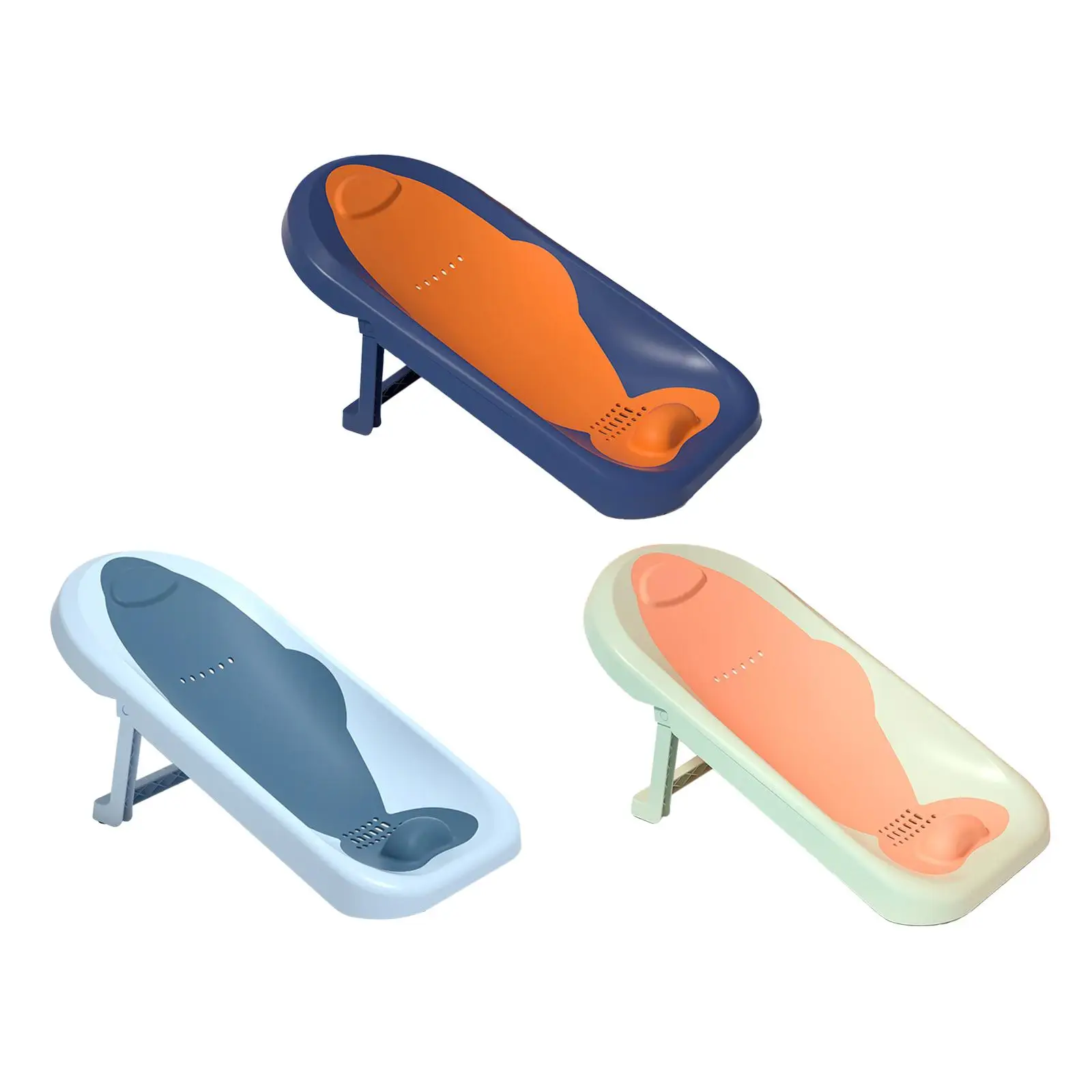 bath Seat Support Rack Soft Anti Slip Comfortable Bath Tub Lounger Kids Bathtub Bath Shower Rack for 0-6 Months Infant Baby