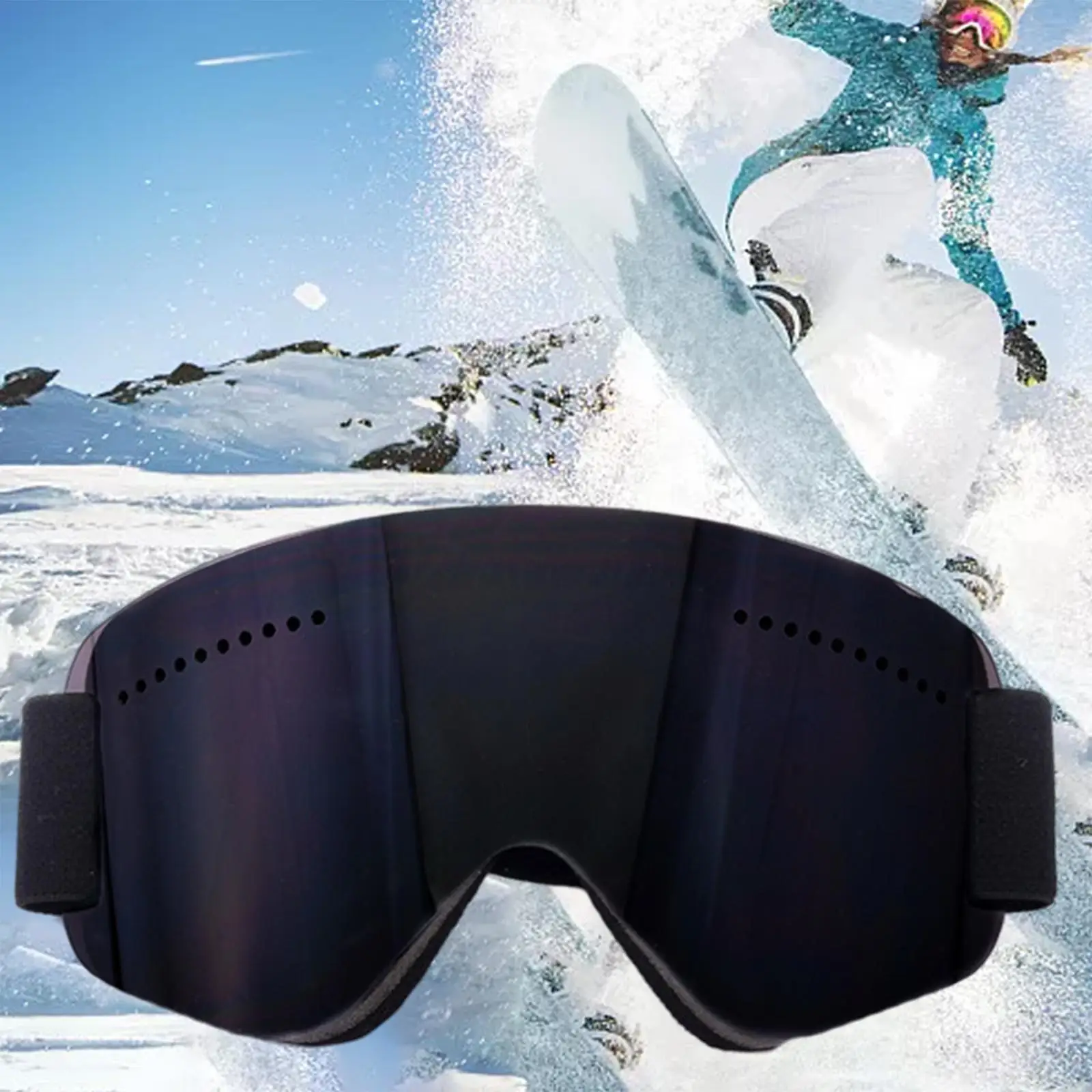 Ski goggles, snow goggles, snowboard goggles with anti-fog, scratch-proof 