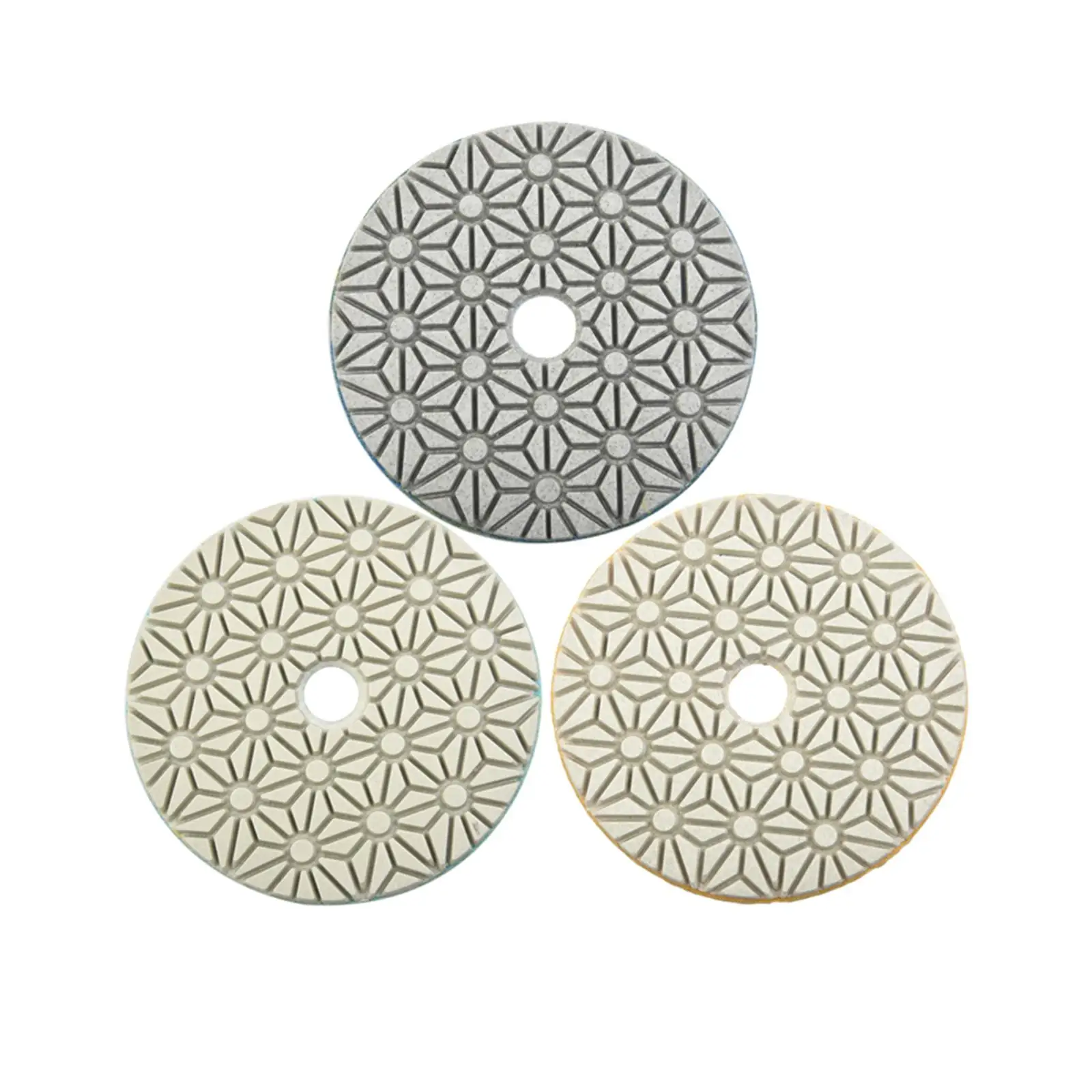 3 Pieces 4 Inch Polishing Pads Glass Marble Polishing Tool Durable Concrete