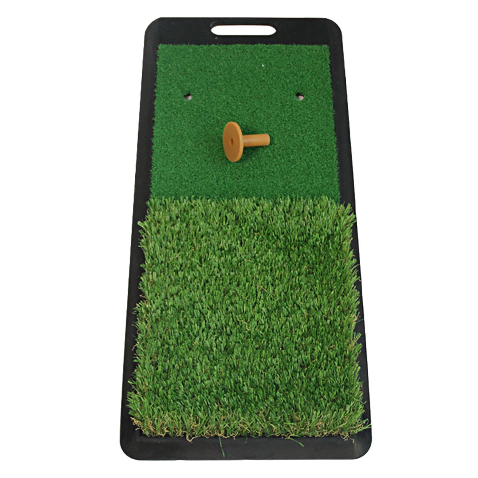 Golf Hitting Mat Indoor Mat Rubber Backing with Tee Heavy Duty Swing Mat Matt