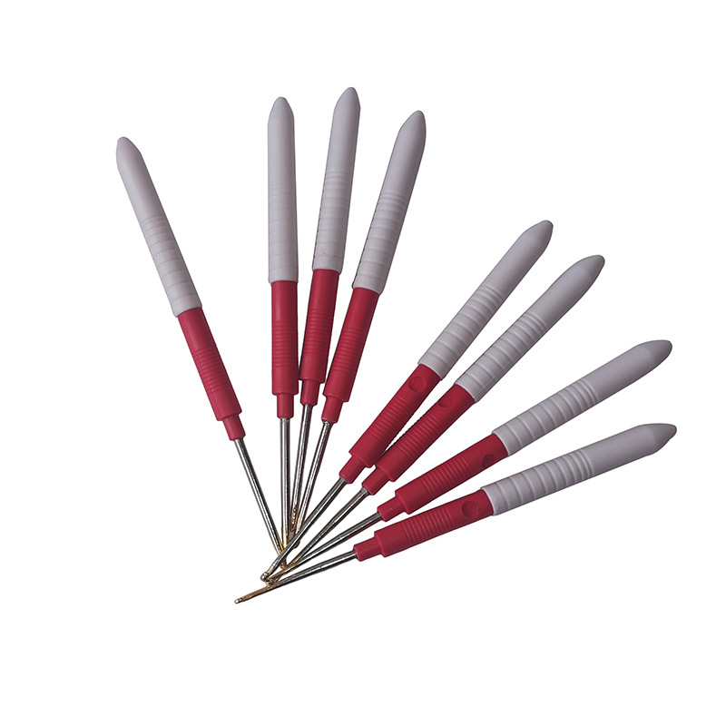 8 Stück Kunststoffgriffe Stricknadeln Garnbindung Handwerk Häkelnadeln Feine Stricknadel DIY Nähwerkzeug 1,0–2,75 mm – Detail 4