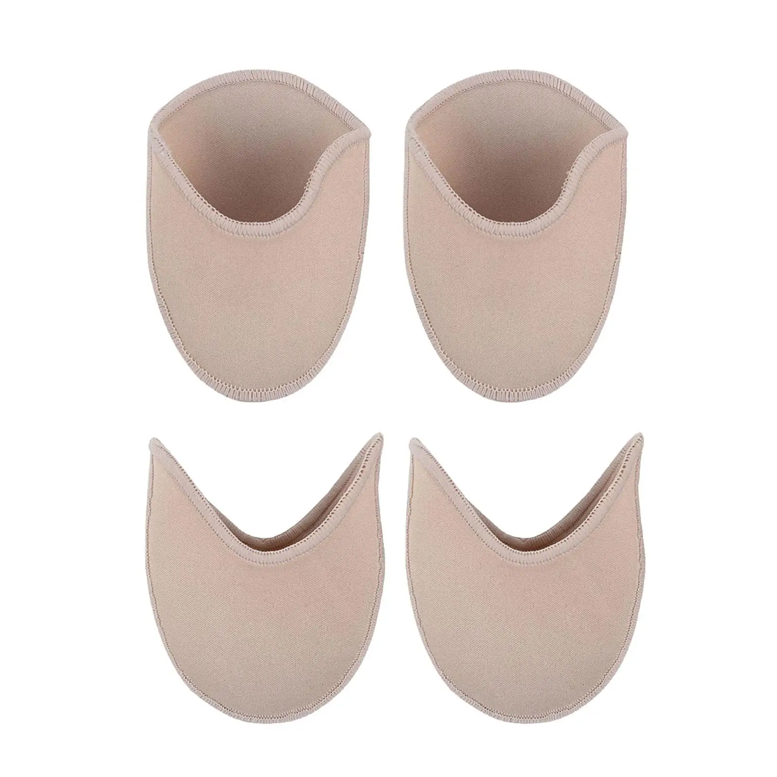 2Pieces Ballet Dance Pointe Shoe Socks Pads Soft for Ballet Dancer Cushion