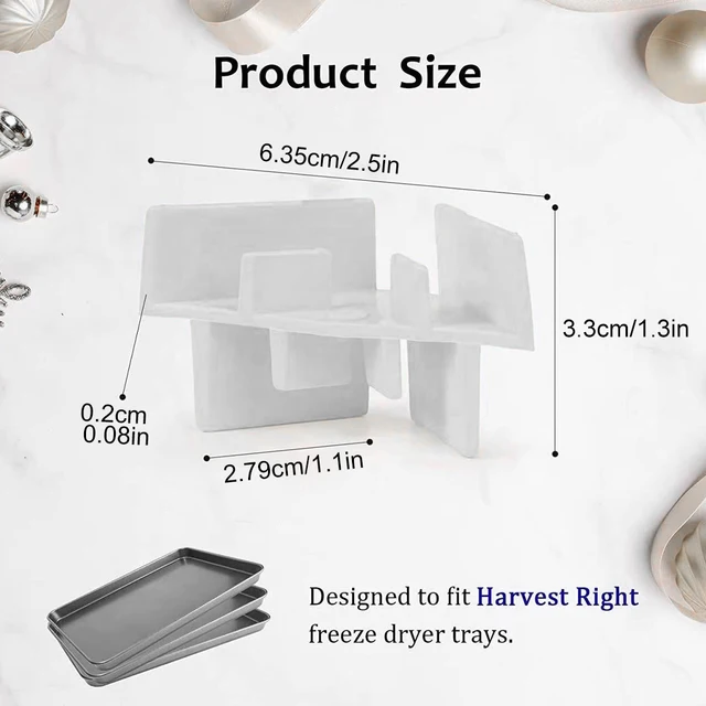 24pcs Countertop Yellow White Strong Kitchen Restaurant Holder Freeze Dryer  Accessories Tray Stacker Fit For Harvest Right - AliExpress