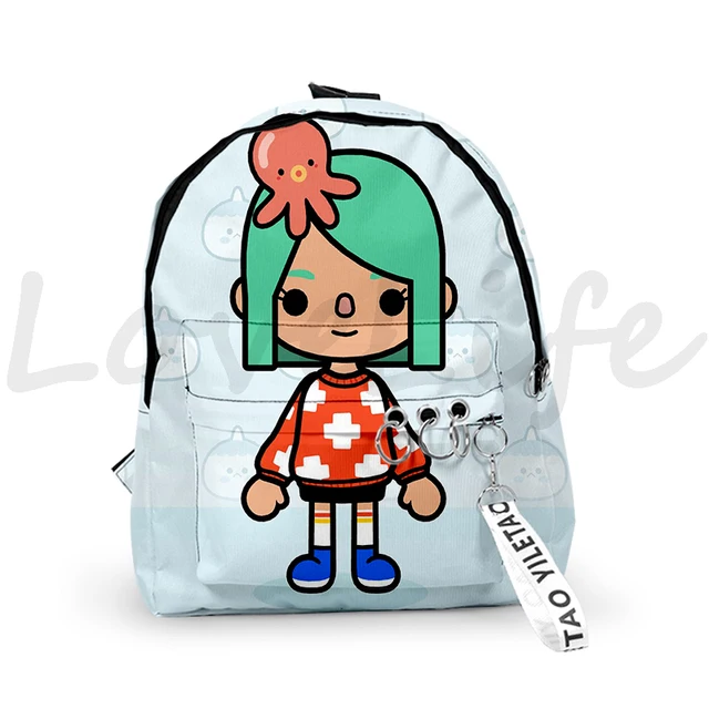 Toca Life World Backpack for Boys Girls Toca Boca Print Zipper Bagpacks  Knapsack 3Pcs/set Students School Bag kids Mochila - AliExpress