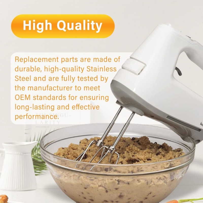 2 Pack Electric Eggs Mixer Heads Milk Frother Heads Eggs Whisk Accessories for Smooths Coffee Milk Foam Puree Kids Foods