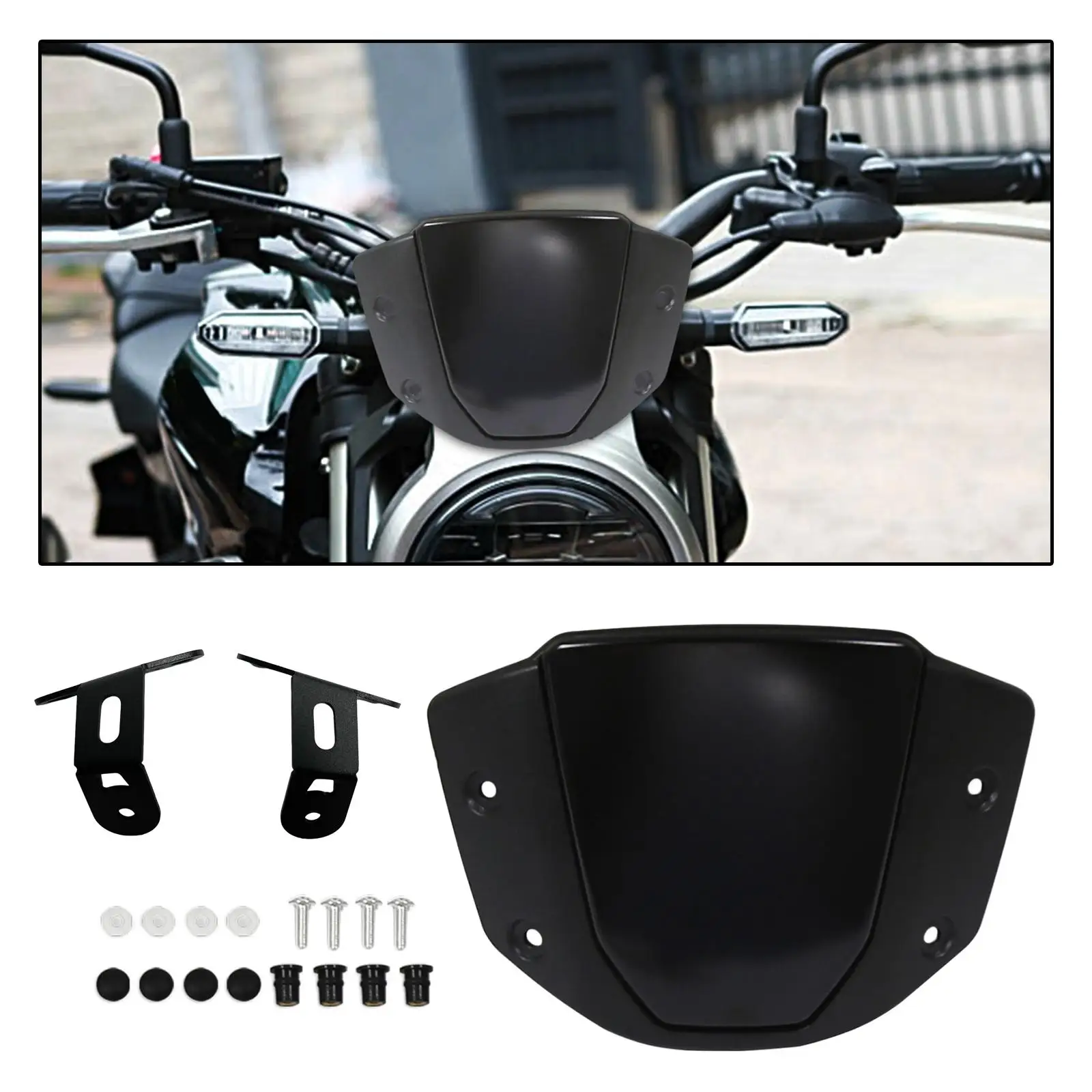 Motorcycle Windshield Wind Deflector Fits for Honda CB650R Sturdy Premium