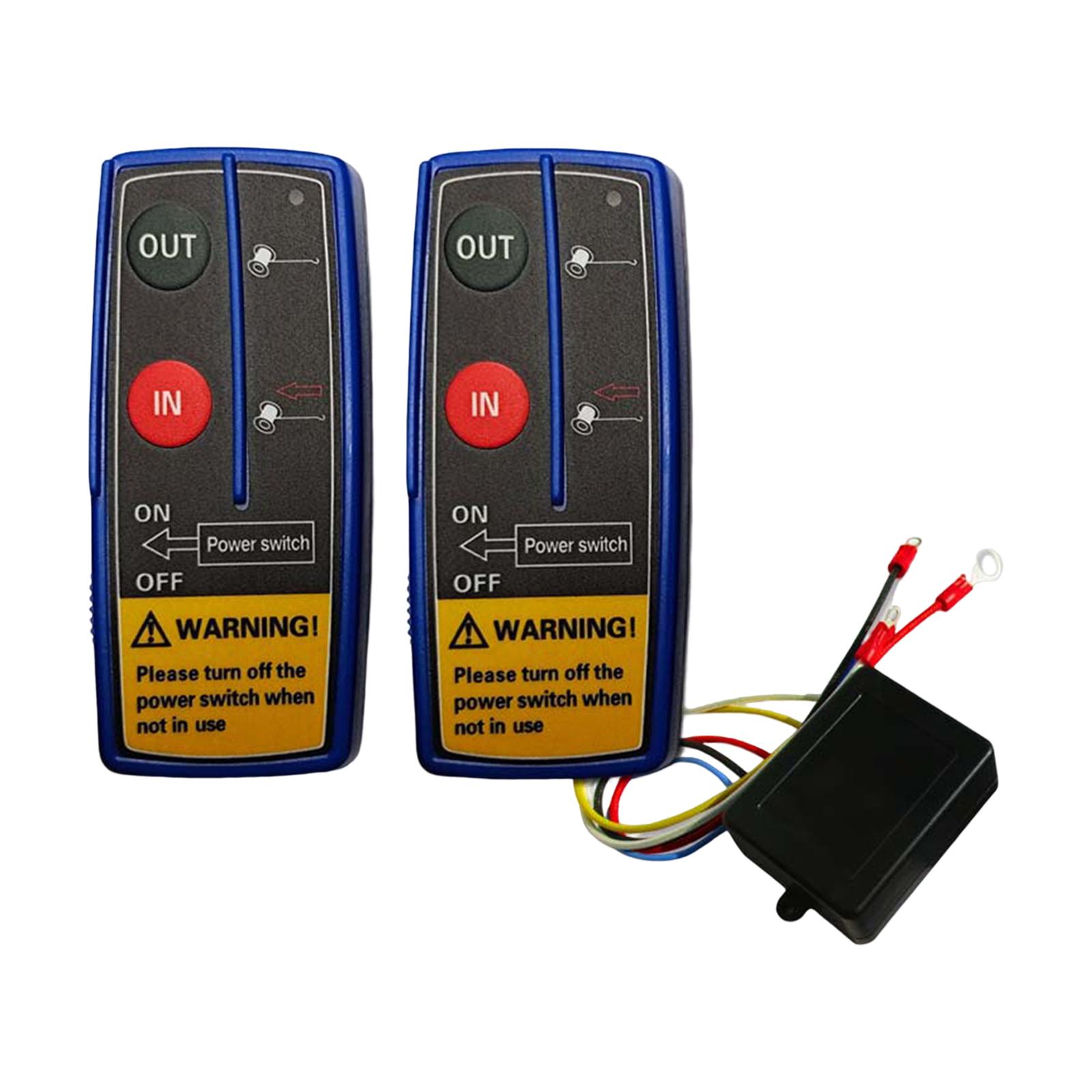 Wireless Winch Remote Control Kit 12V 24V for Vehicles Automotive Truck