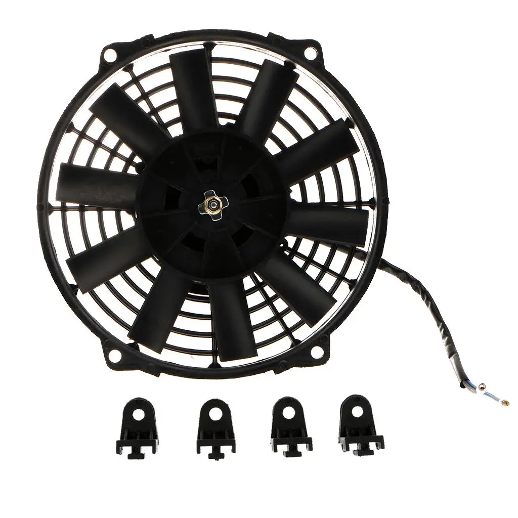 Car Automobiles Trucks Vehicles Electric Cooling Fan 80W 12V Large Air Volume and Low Noise 3 Sizes