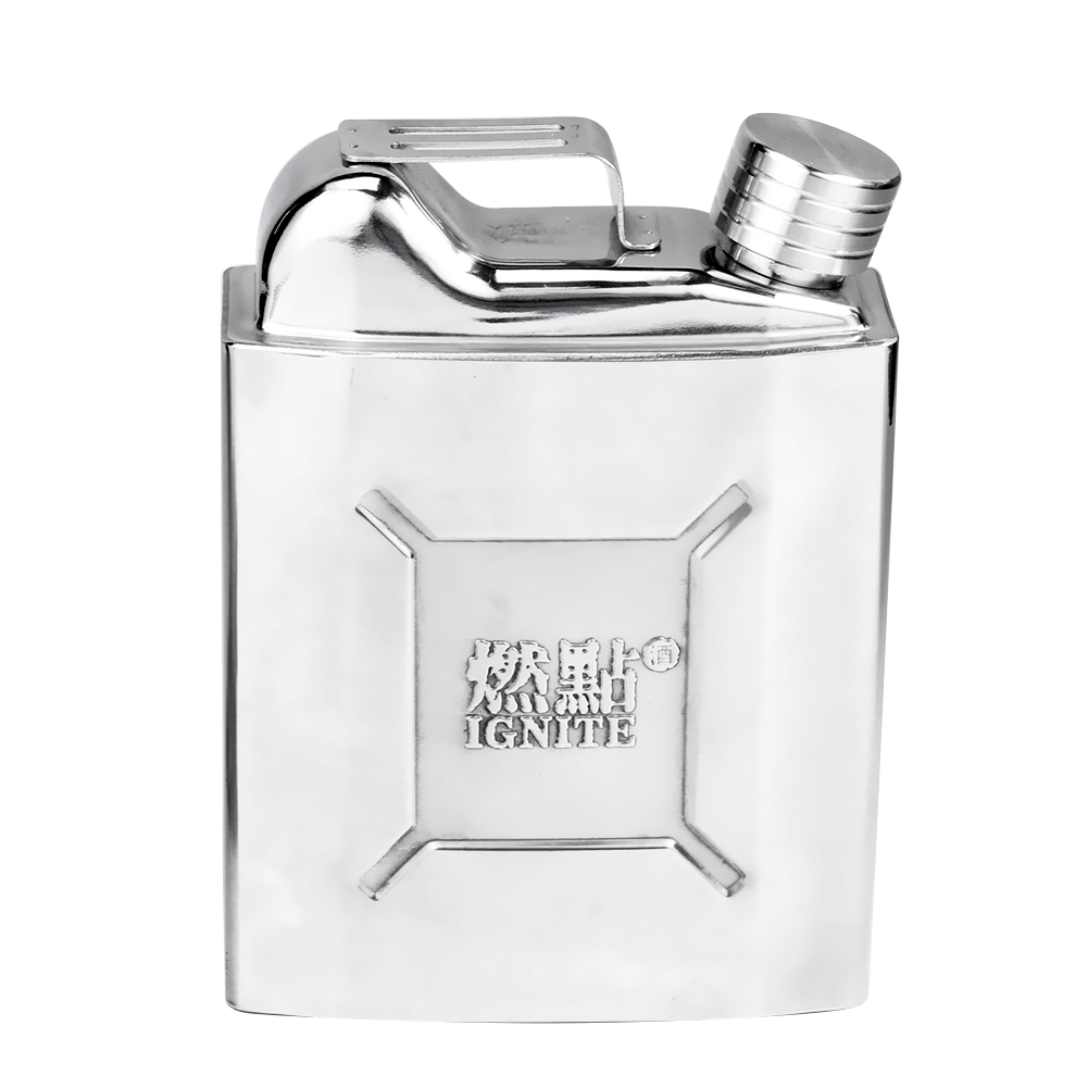18 unzen Große Kapazität Edelstahl Metall Öl Barrel Typ Wein Flasche Home Outdoor Tragbare Bier Whiskey Wodka Trinken Lagerung – Detail 2