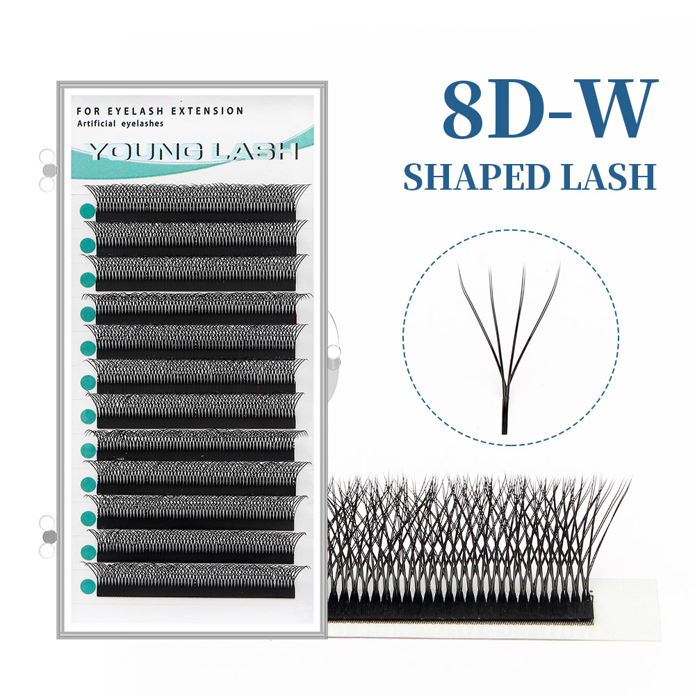 Best of YOUNG LASH 3D4D5D6D8D W Shape Eyelashes Extensions YY Shape Lashes Mink Soft Easy Faning Lashes Premade Volume Reviews & Tips - Image 6