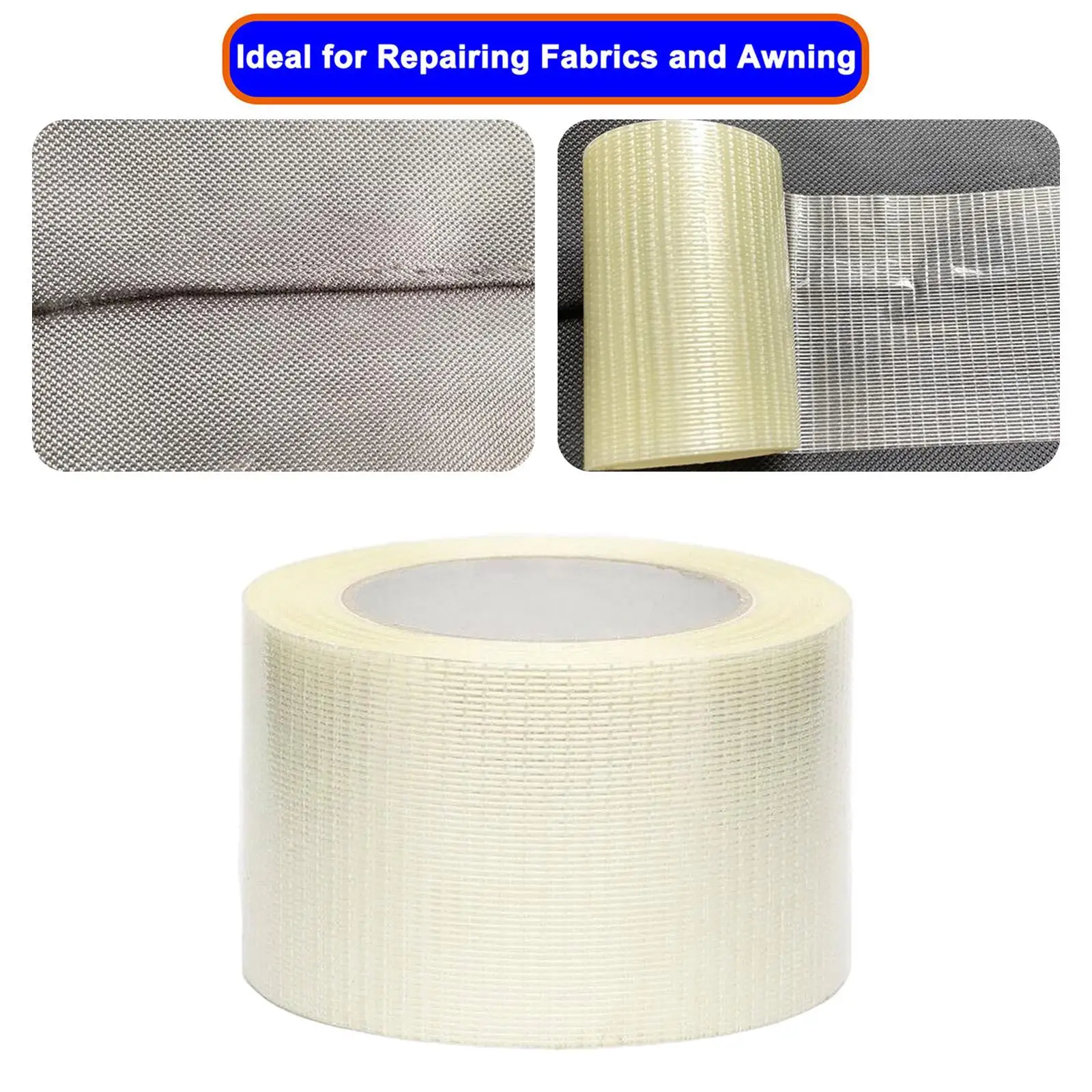 Awning Cloth Repair Tape Multi Functional Tent Repair Tape for Canvas Cover Cloth Home Improvement Outdoor Tent Repairing Holes