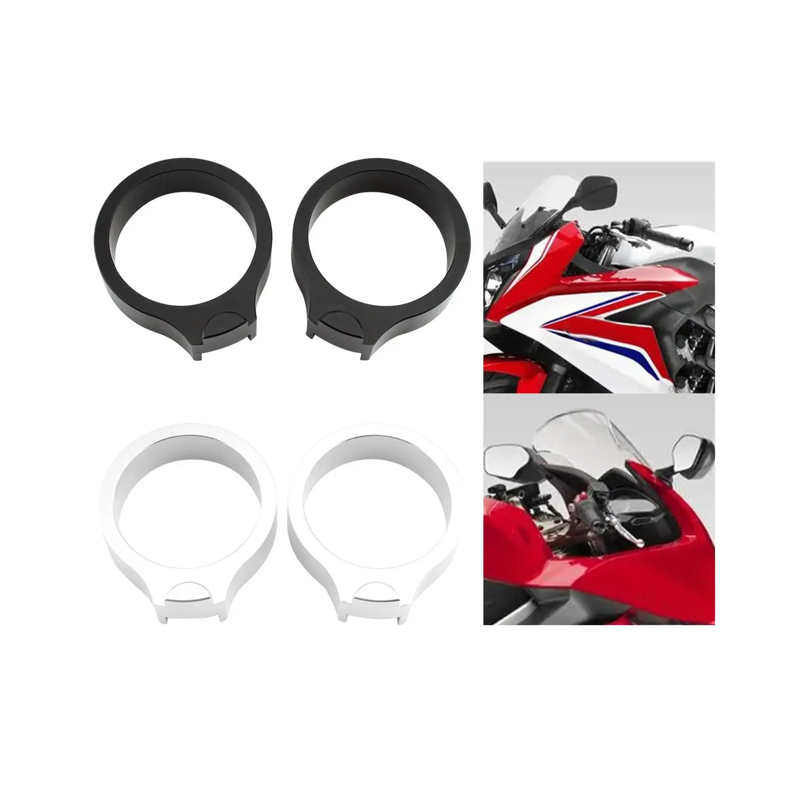 2x Motorcycle Handlebar Risers Replaces Mounting Hardware Easy Installation for Honda CBR1100XX Super Blackbird 43mm