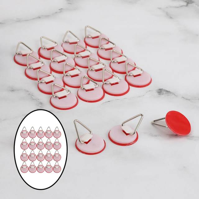10 Crochets Adhésifs Invisibles – Supports Muraux Pour Cadres, Assiettes, Décorations – Blanc, Fixation Sans Perçage - 14
