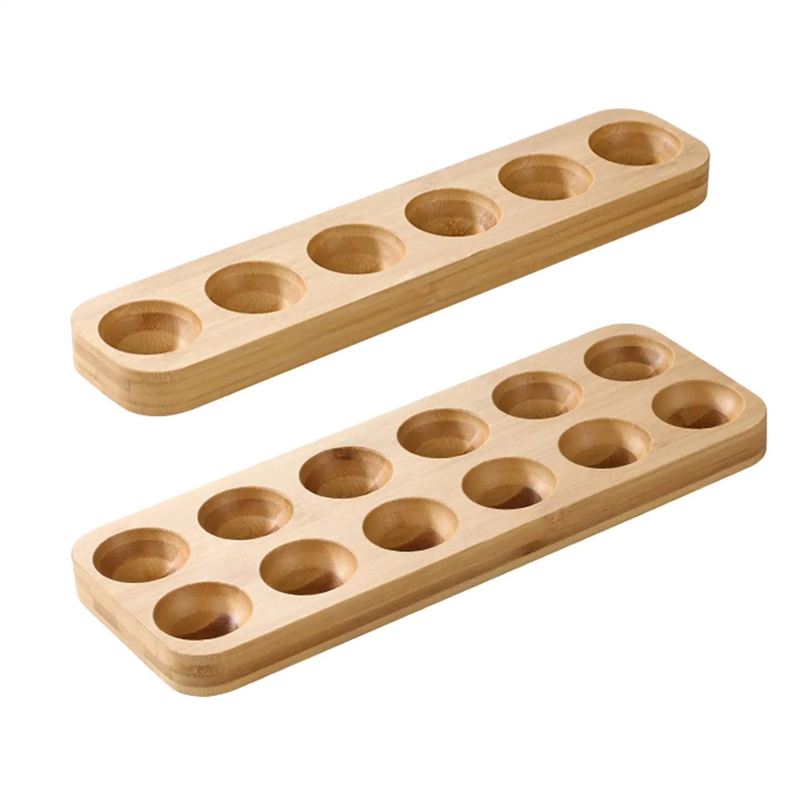 Wooden Egg Holder Rustic Unique Gift Storage Countertop Wood Egg Tray for Household Supermarket Tabletop Restaurants Cabinet