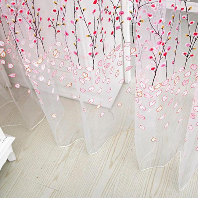 Title 4, 1 PC Curtain with Suction Cups Tulle Door Drape...