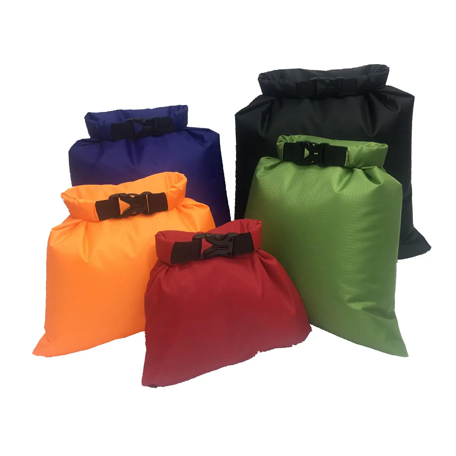 5Pcs Dry Bag Set Waterproof Drying Sack Pouch Outdoor Storage Bag 1.5L /2.5L /3.5L /4.5L /6L for Kayaking Rafting Boating