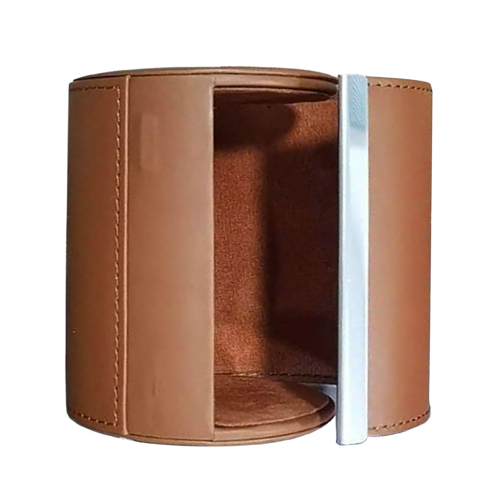 Travel Tie Case Tie Organizer Box Pu Leather Tie Case Travel Business Gift PU Leather 8.5cmx11cm Storage Case Tie Box Men