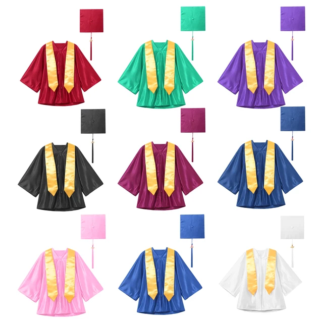 Kids 2023 Graduation Set with Gown, Cap and Tassel by AlphabetU