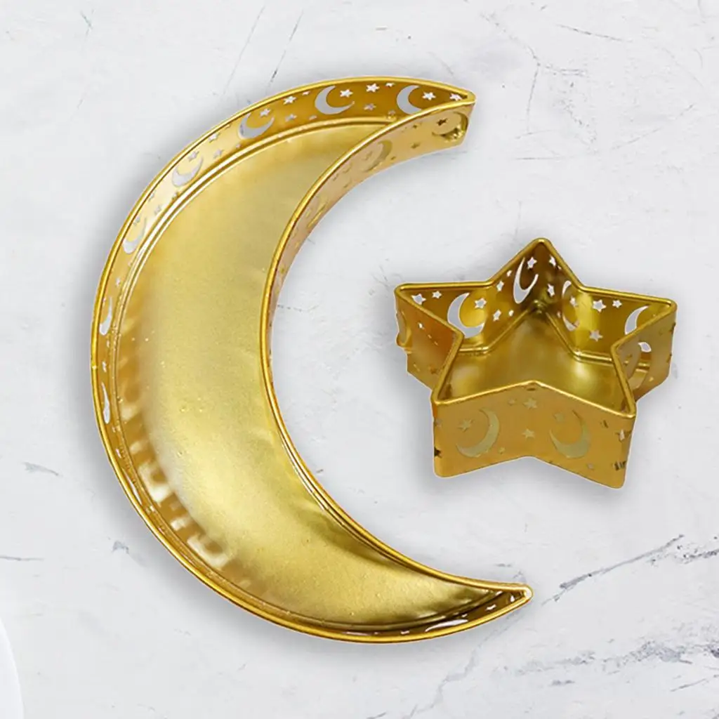 Eid Ramadan Moon Food Serving Tray Tableware Dessert Cake Dish