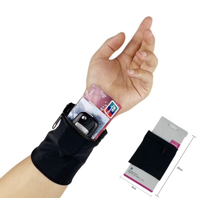 【今日の超目玉】 Zipper with Bag Purse Wrist Running Sports Safe Bike Travel Safes&SafeAccessories