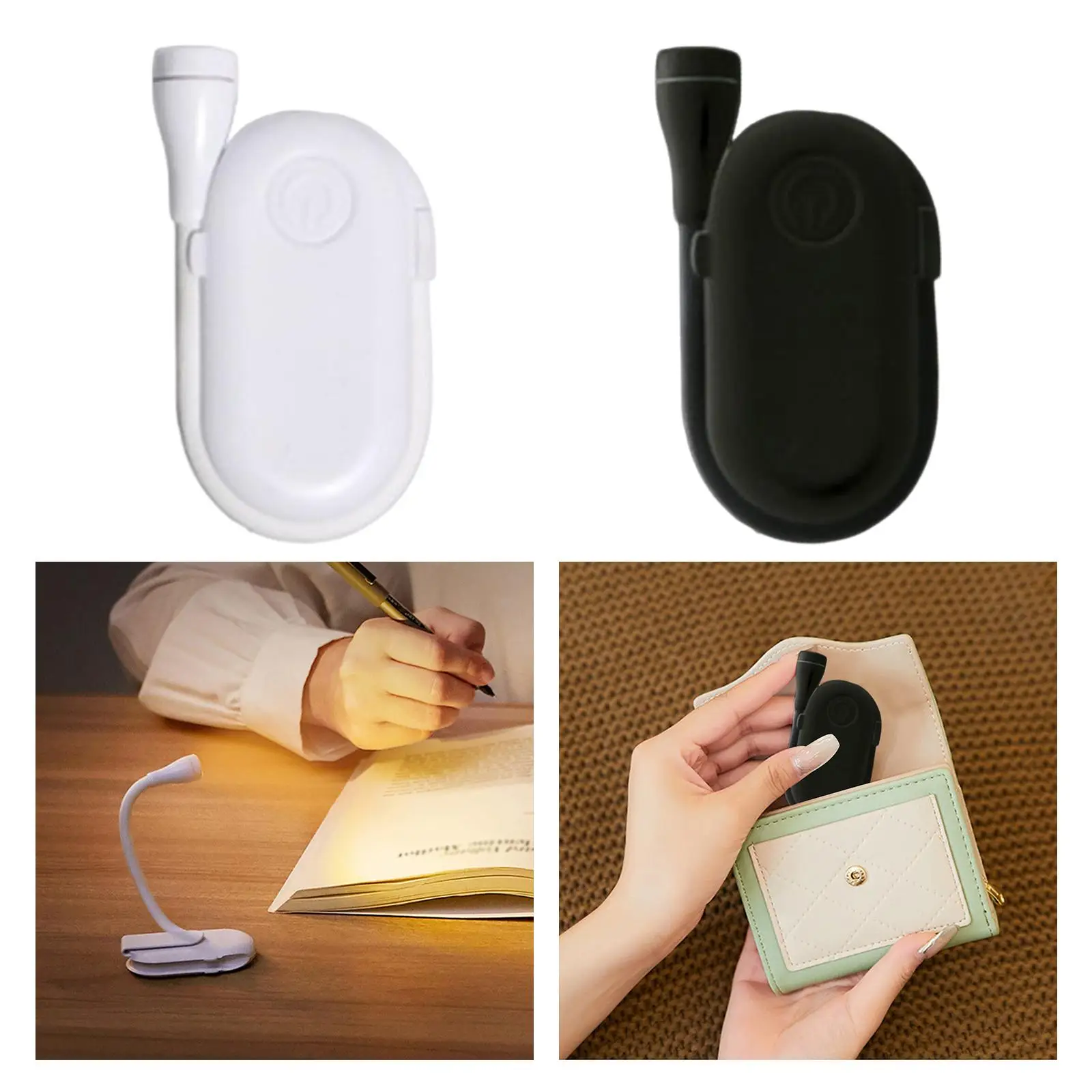 Eye Protection LED Clip On Reading Light Rechargeable Table Lamp Dimmable Night Desk Lamp for Room Working Headboard Computers