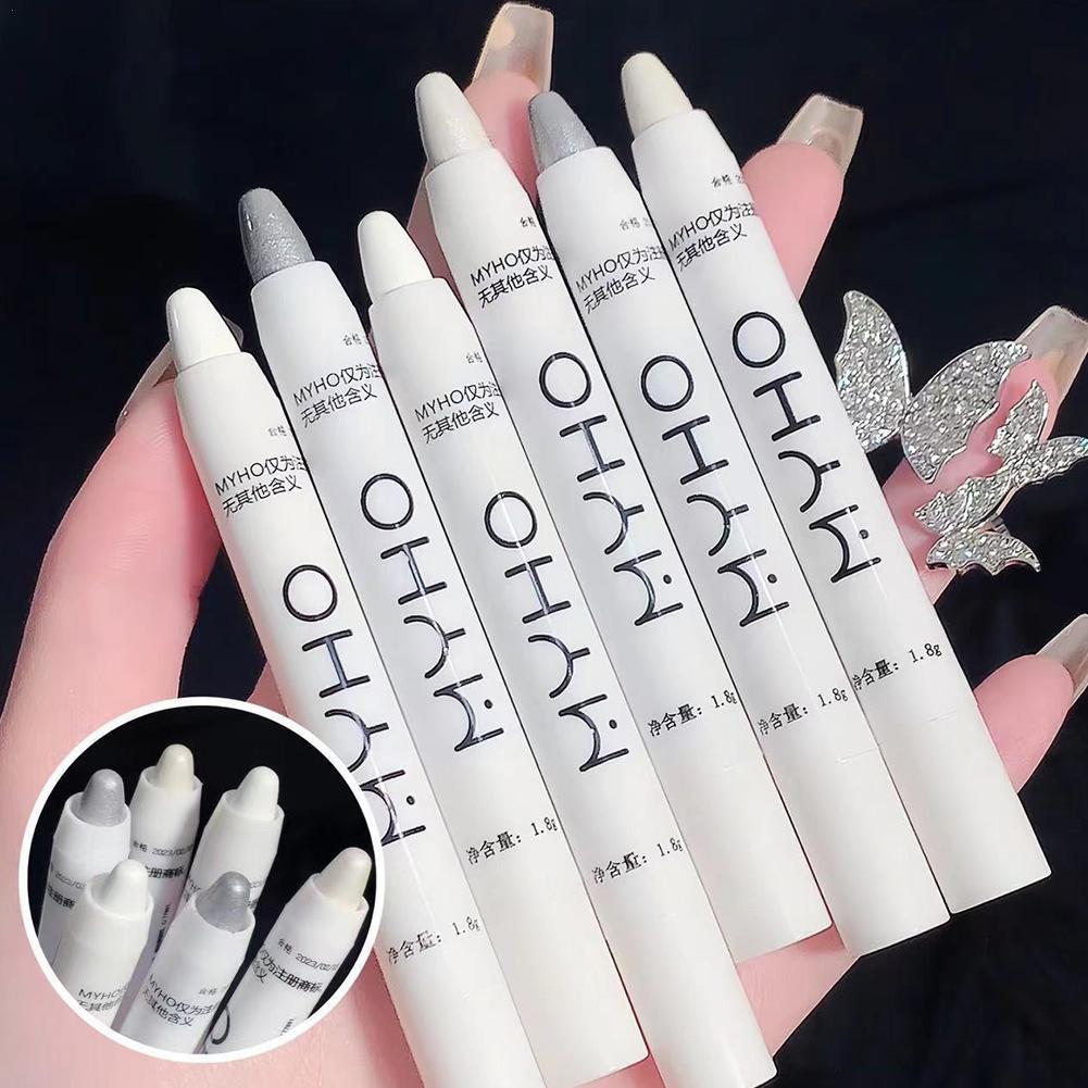 Best of Waterproof Diamond Silkworm Pencil Glitter Matte Eyeshadow Highlighter White Pencil Eyeliner Lasting Makeup Long Liner Face N4F4 Reviews & Tips