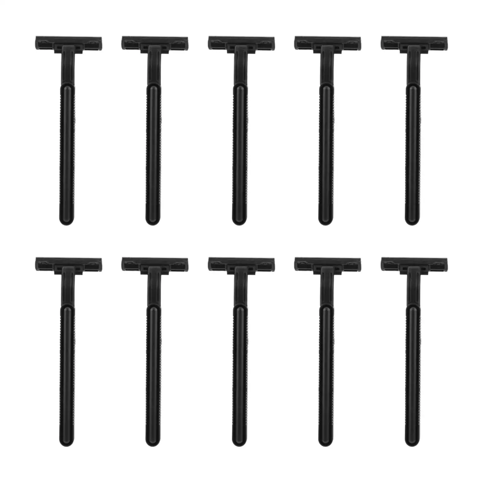 10Pcs Disposable Shaver Long Non Slip Handle Grooming Tool Shaver Face Hair Removal for Men Barber Shop Use Travel