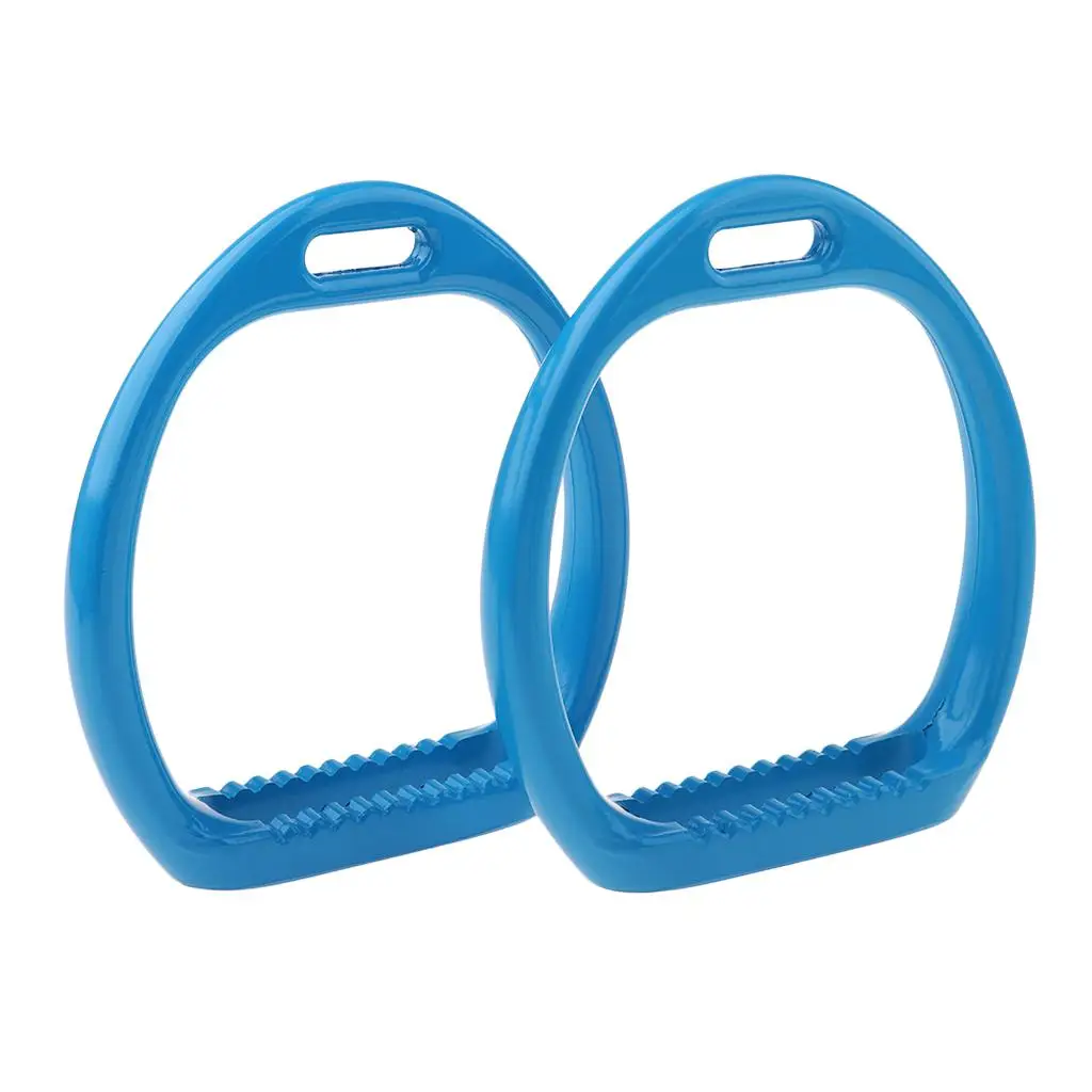 Horse Riding Lightweight Aluminum Saddle Stirrups Pad for Western  Sports