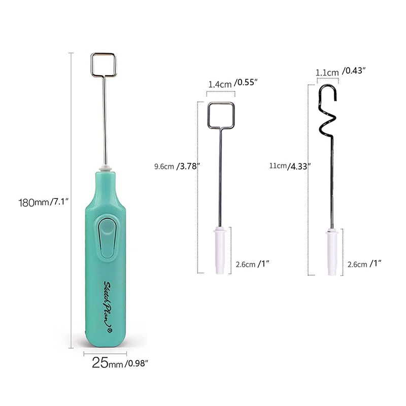 Epoxy Resin Stirrer for Crafts Tumbler Replaceable Electric Tumbler Mixer Handheld Operated Epoxy Mixing