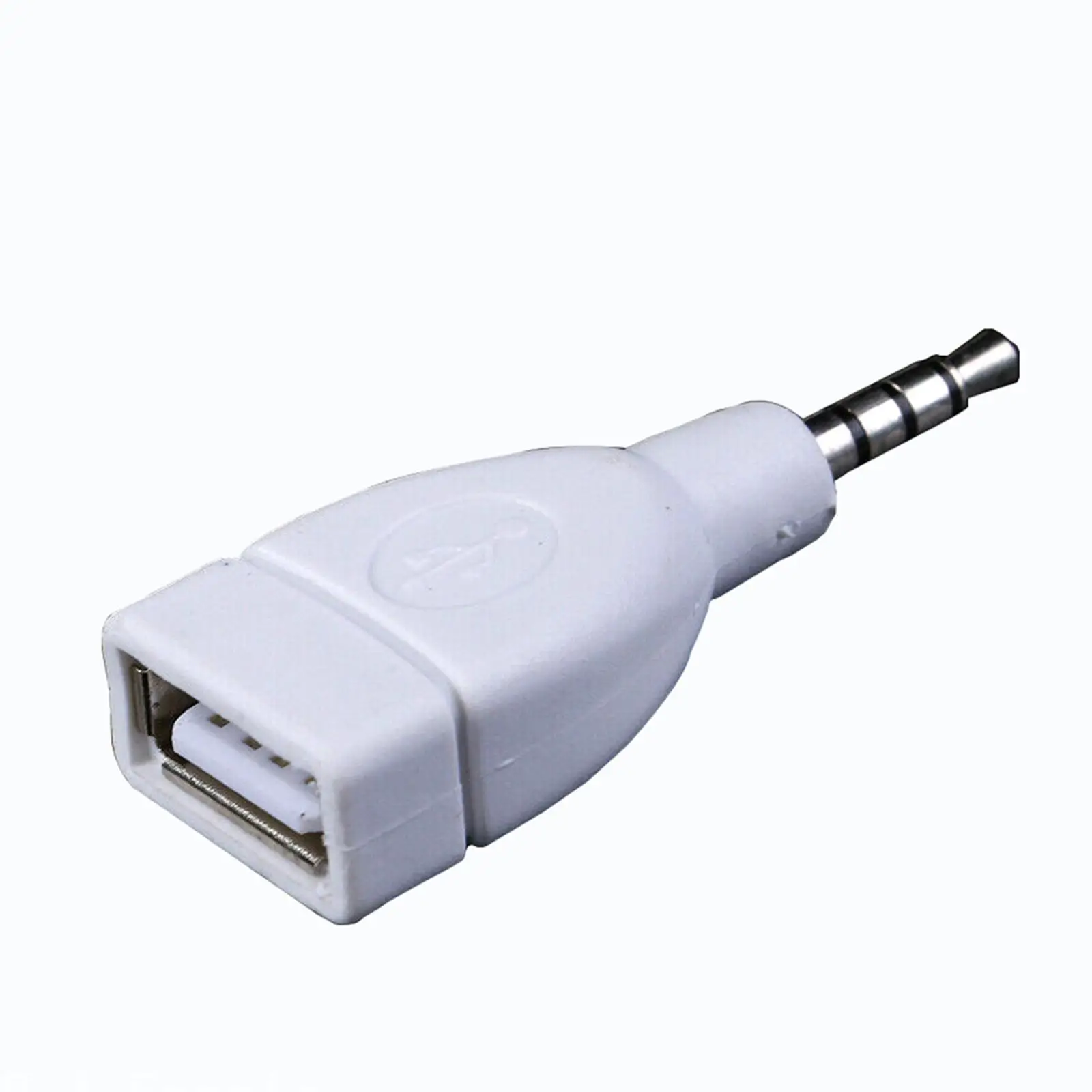 Auto 3.5mm Male AUX to USB 2.0 Adapter Plug AUX Audio Input MP3 from Disk Car Auxiliary Port Audio 