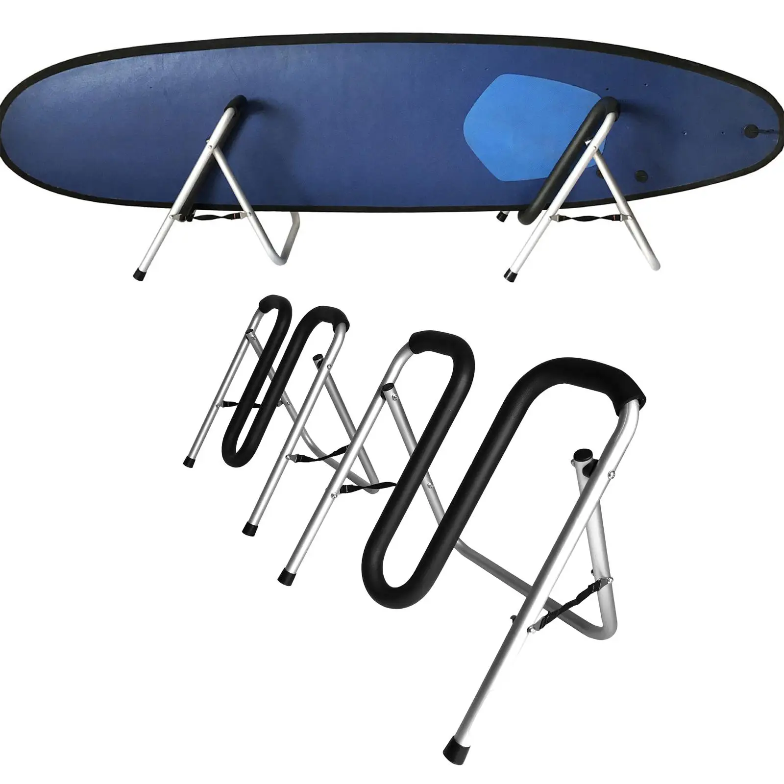 Foldable Surf Board Rack, Surfboard Storage Holder with Foam