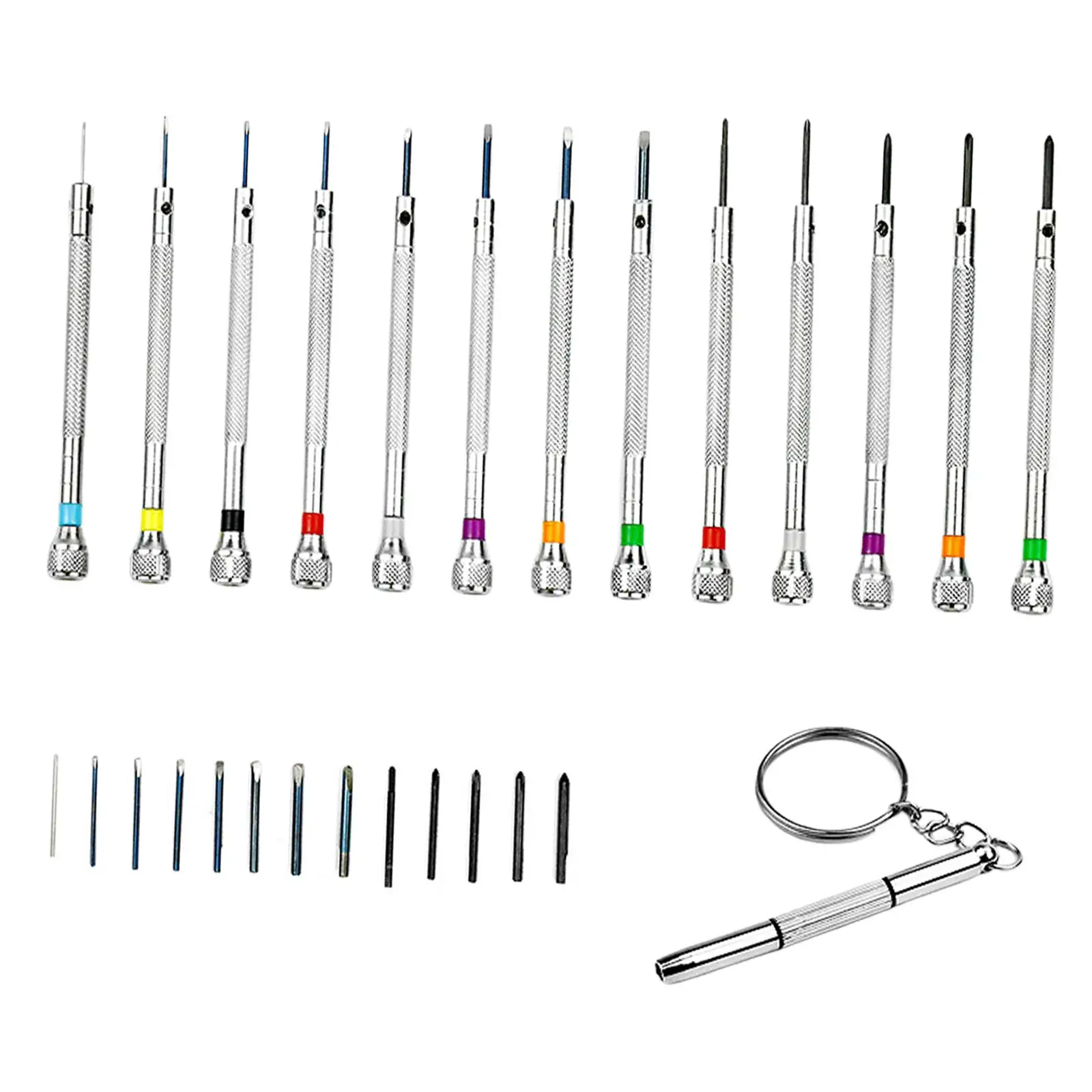 13 Pieces Watch Repair Screwdriver Set Premium Mini Watchmaker Home Sturdy for Watch Electronices Laptop Jewelers Repair Parts